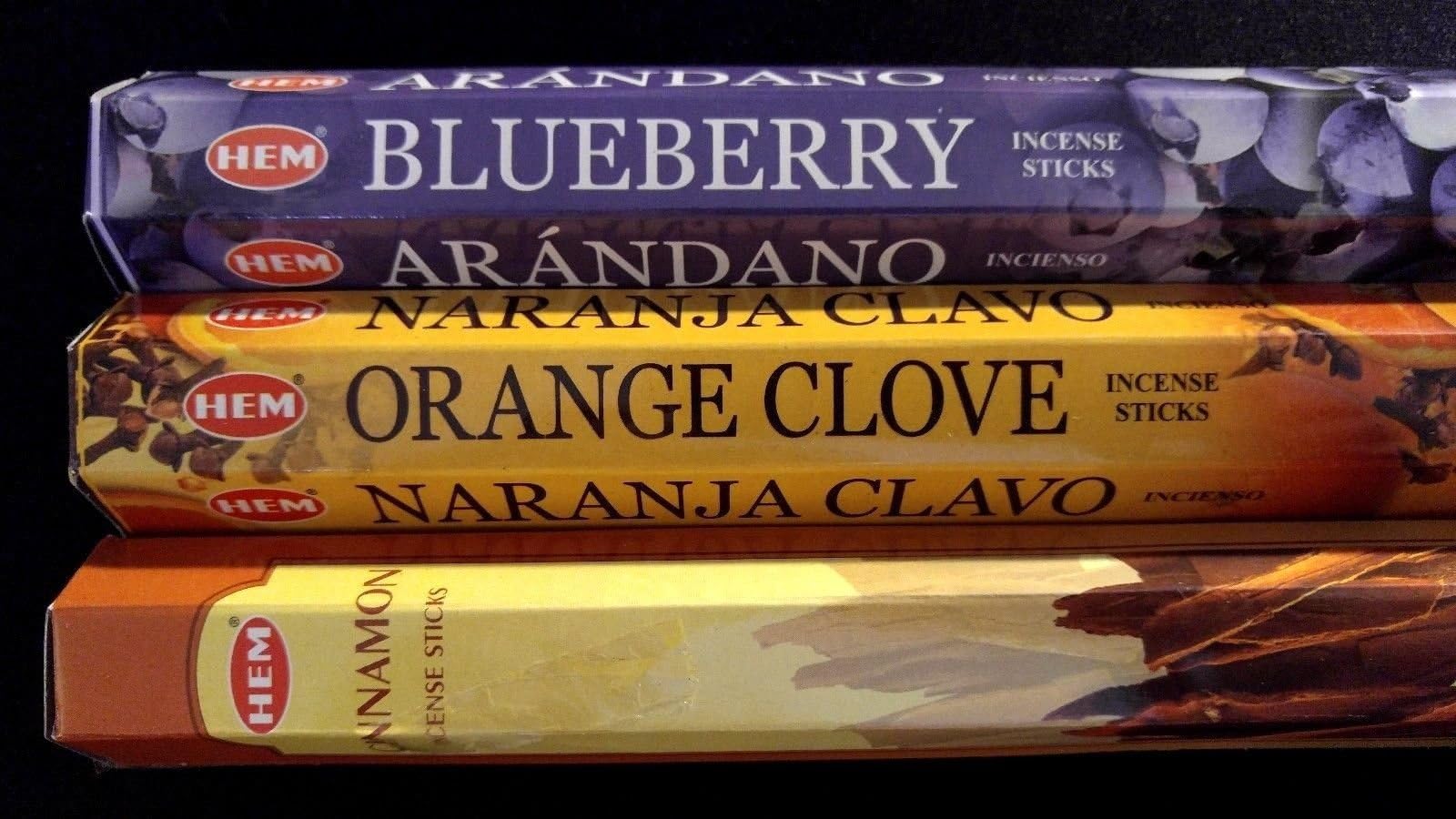 Inspire Dream Play Blueberry Orange Clove Cinnamon 60 Hem Incense Sticks 3 Scent Sampler Gift Set