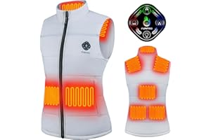 FUNPRO Heated Vest for Women, 5 in-1 Smart Controller, Lights-out Design, Lightweight (Battery Pack Not Included)