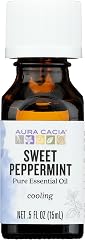 Aura Cacia Pure Sweet Peppermint Essential Oil | 0.5 fl. oz. | Mentha piperita