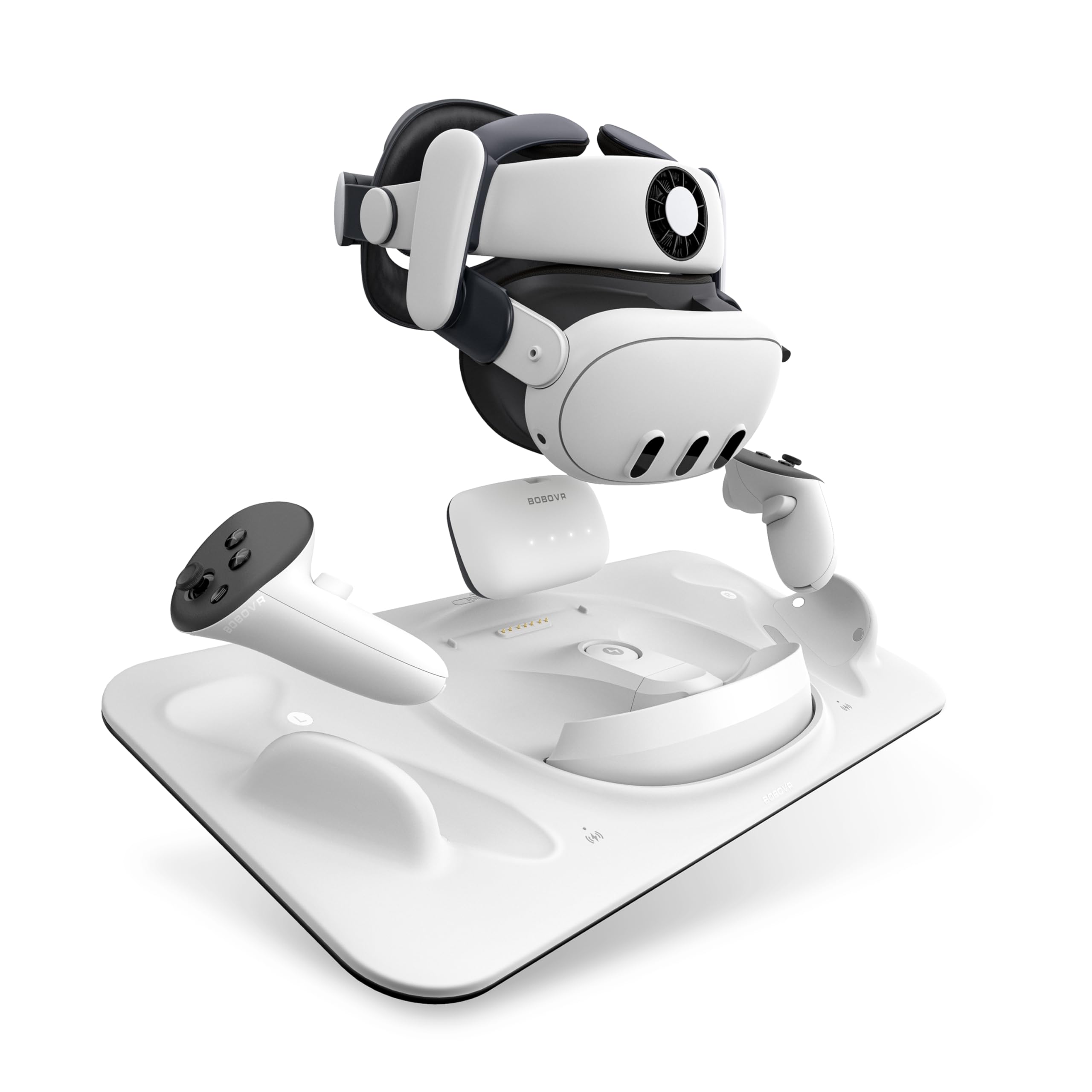 Base de carga BOBOVR D3, carga inalámbrica para controlador, carga rápida B100, Compatible con Quest 3