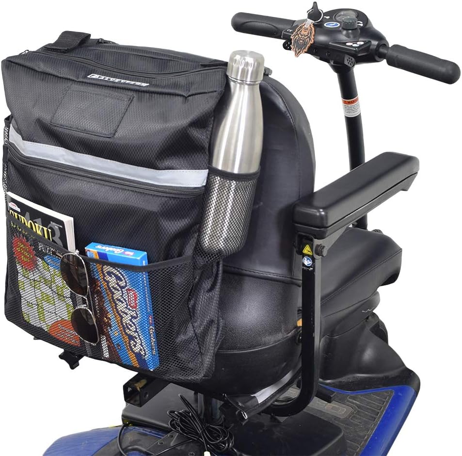 AlveyTech Seat Backpack Bag for Mobility Scooters, Power Chairs, Wheelchairs: Health & Personal Care