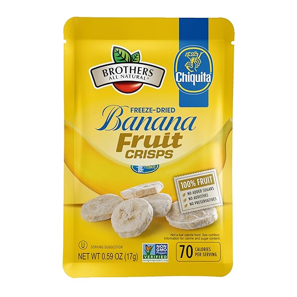 BROTHERS ALL NATURAL FREEZE DRIED FRUIT CRISPS, BANANA,...