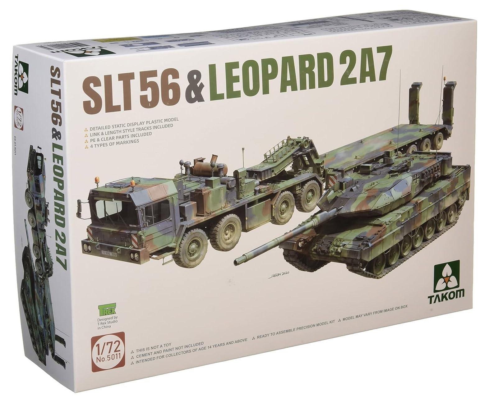 TAKOM TAK5011 1/72 SLT56 & Leopard 2A7 Plastic Model Kit