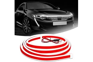 TINSKY Car Hood Light Led Strip, Exterior Flexible Car Strip White Lights, Dynamic Car LED Strip Light Running Light Strip for Car,Truck,SUV (71 Inch)