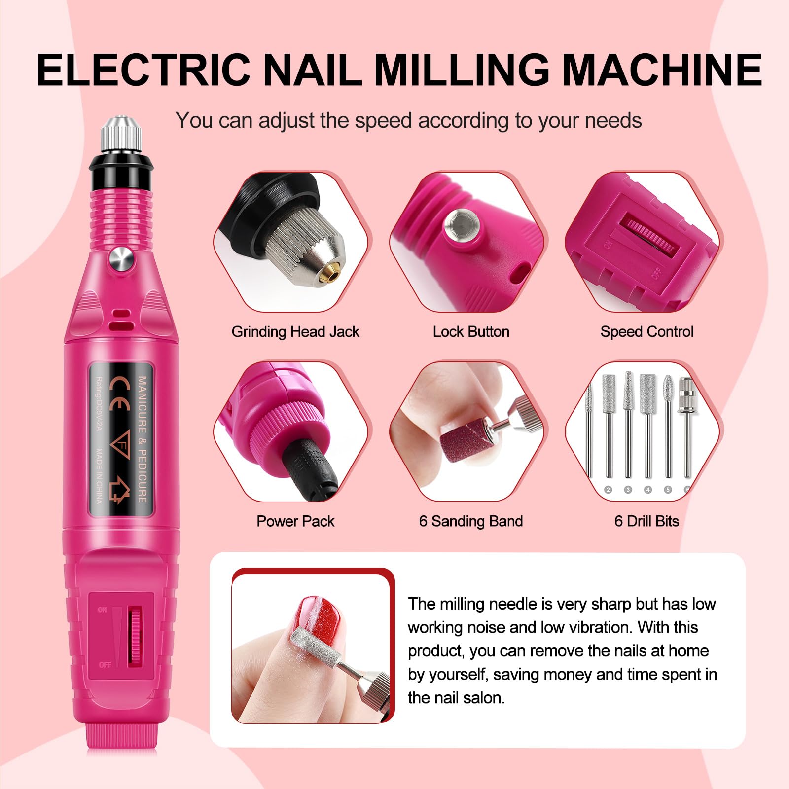 COSCELIA 53pcs Gel Nail Polish Kit with U V light and Drill Starter Kit 35 Colors Gel Nail Polish with 5pcs Top Base Coat Nail Art All Seasons Professional Gel Manicure Kit DIY at Home Gifts for Women - Image 3