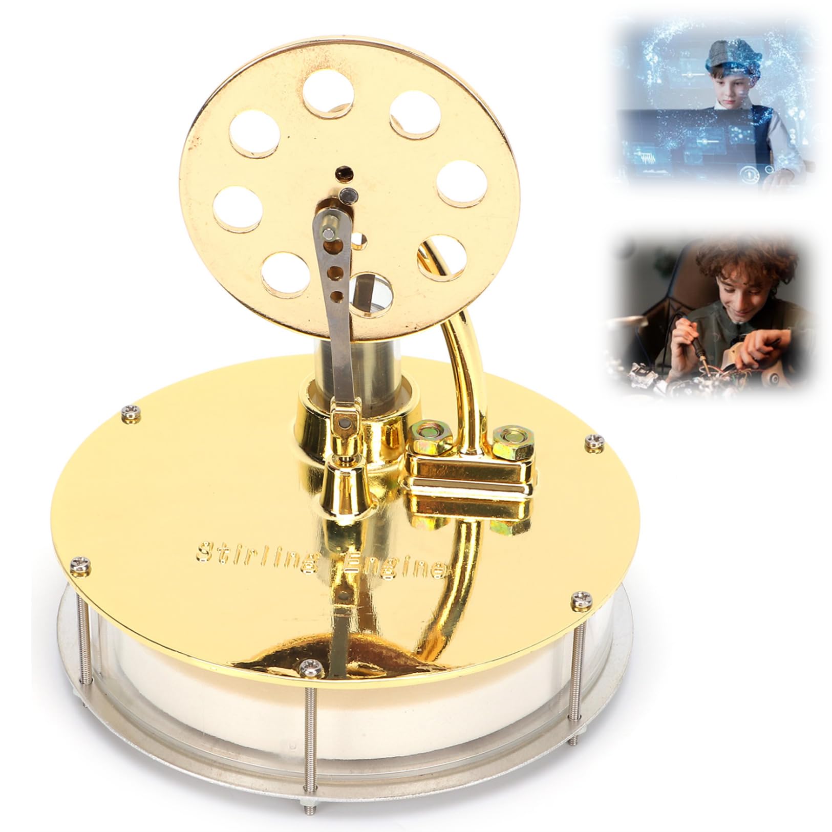 Low Temperature Stirling Engine, Stirling Engine Model Beauty Wide Uses for Decoration