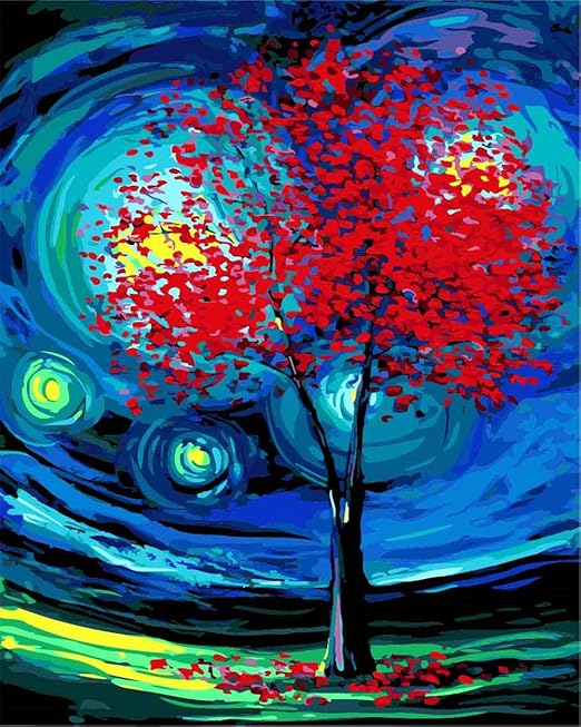 CaptainCrafts DIY Ölgemälde Malen nach Zahlen Kits für