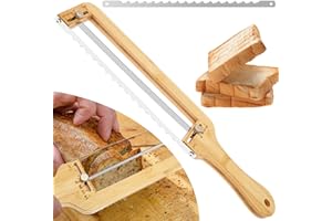 Bread Knife for Homemade, Stainless Steel Sourdough Bread Knife, Adjustable Bow Bread Cutter for Kitche Sandwich