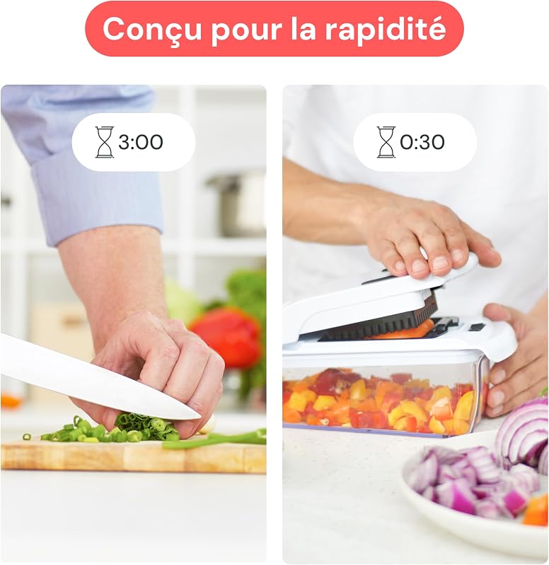 Pro Original - Coupe Légumes Multifonctions - 4 Lames