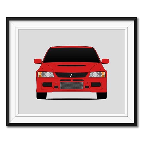 Amazon Com Mitsubishi Lancer Evolution Ix Inspired Poster Print Wall Art Decor Handmade Evo Ix Ct9a Ct9w 4g63 Rs Gt Gsr Mr Gsr Handmade