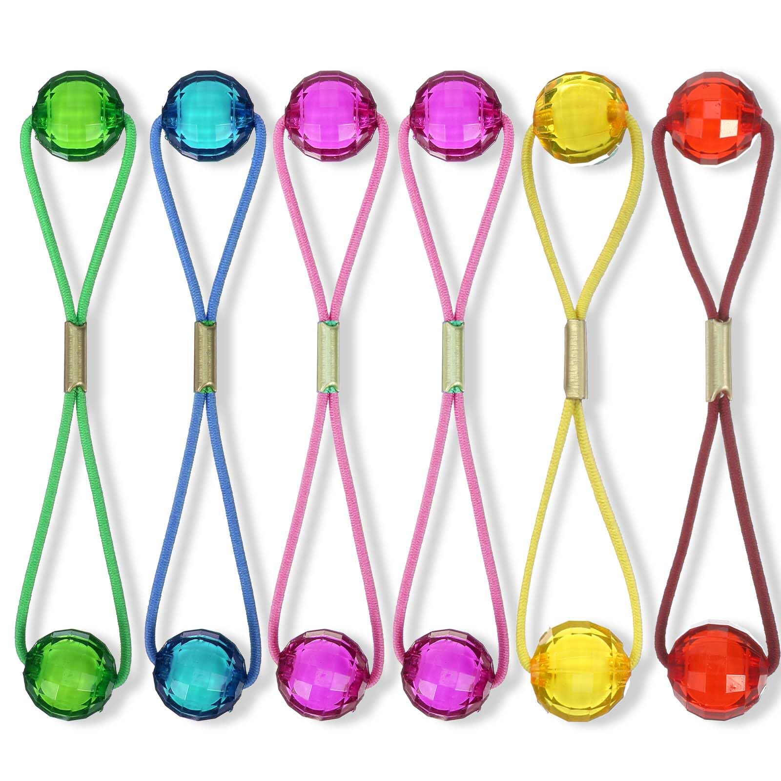 Photo 1 of 12 PCS Hair Balls for Girls Hair Ball Hair Ties for Little Girls Bubble Hair Ties with Ball Colorful Assorted Elastic Accessories for Kids Children Women