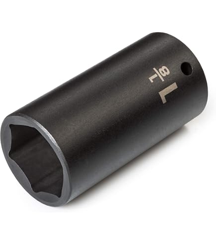 Sunex 246zd 1/2-Inch Drive 1-7/16-Inch 12-Point Deep Impact Socket – Chrome Molybdenum Steel, Radius Corner Design For Rusted Fasteners
