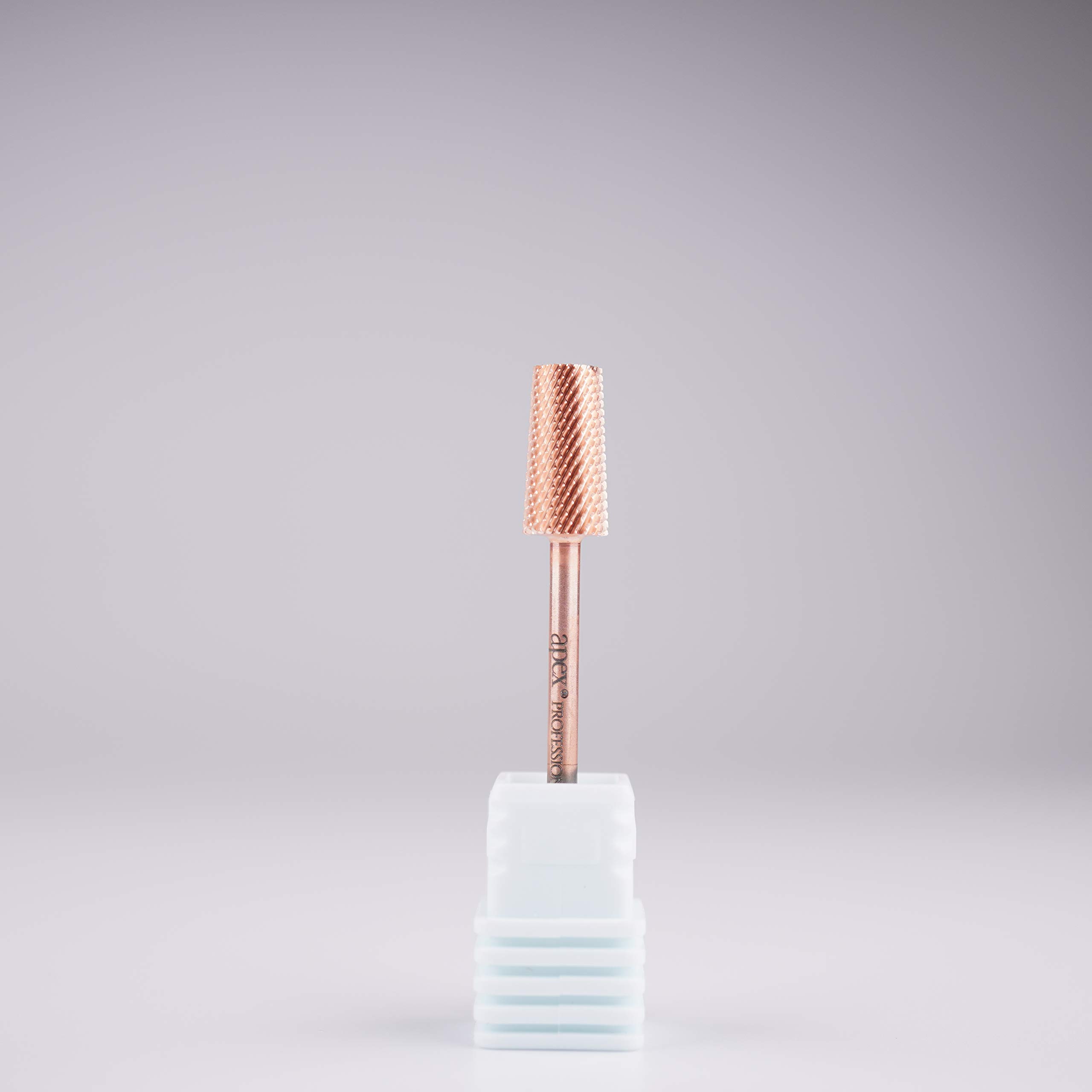 New* Apex® Professional Tungsten Carbide Electric Nail Drill Bit 3/32 inch, 2.35mm Shank for Gels, Acrylics, Nail Art, Manicure, Pedicure, Salon Professional Nails (Large Tapered Barrel) (Fine)