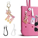 SANUIU Initial Butterfly Letter Keychains Charms