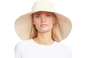 Solbari Ultra Wide Brim Sun Hat UPF 50+ Packable UV Sun Protection Hats with Full Coverage Brim