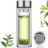 PARACITY Glass Tea Infuser Bottle Tea Flood Cup