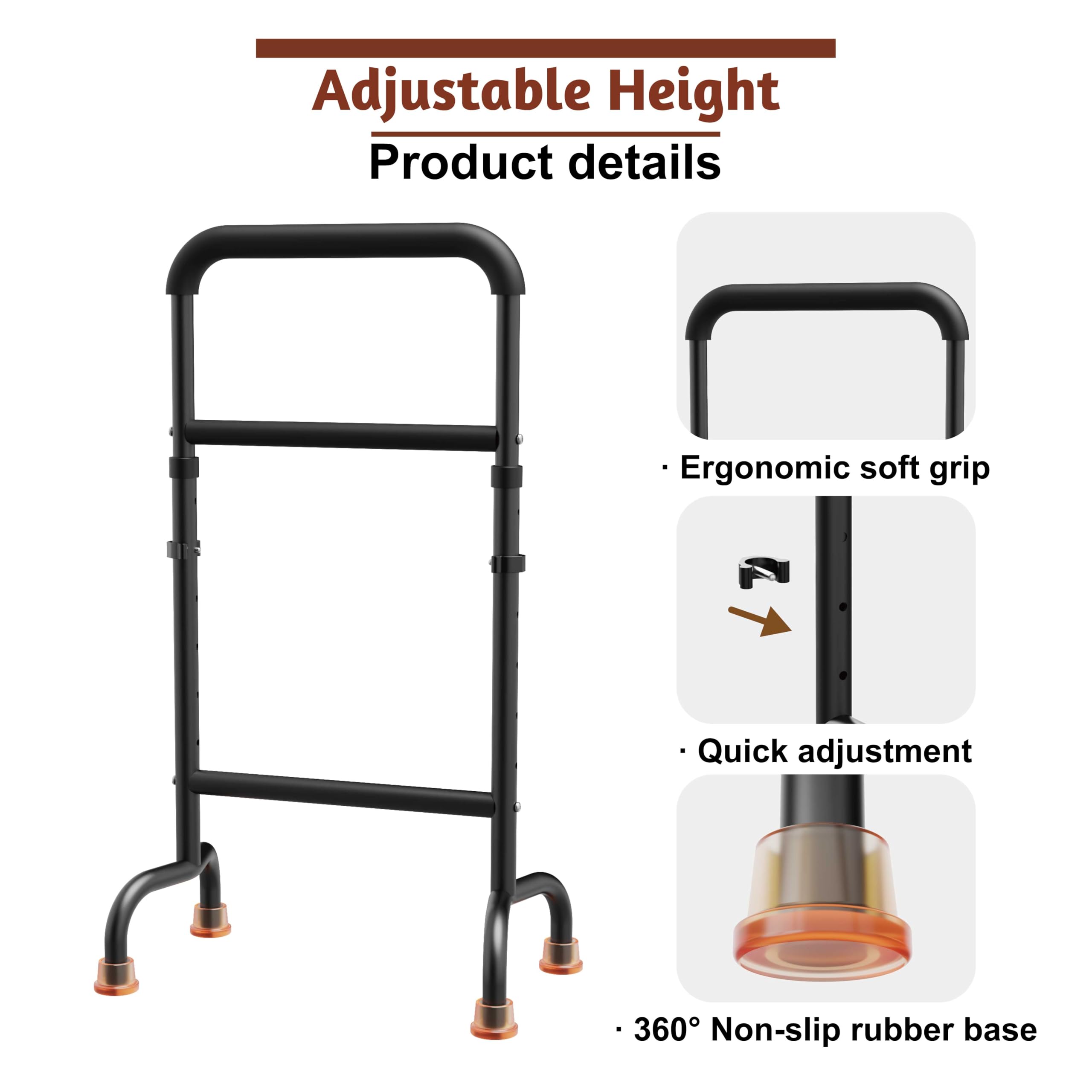 Stand Assist for Chair & Couch - Height Adjustable Mobility Aid for Seniors, Lightweight Aluminum Frame with 450lb Capacity