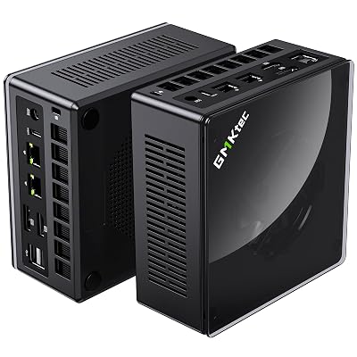 GMKtec Gaming Mini PC K8 Plus AMD Ryzen 7 8845HS(8C/16T, up to 5.1GHz) 32GB DDR5 RAM 512GB SSD, Desktop Computer Dual NIC 2.5G, HDMI 2.1, USB4