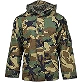 US Army Woodland Jacket Miltec Waterproof Parka Camo Men's military wet weather windproof uniform
