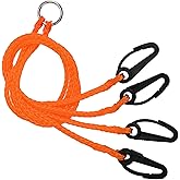 A1FISHER 4 Arm Crab Trap Harness with Plastic Hooks for Sailing Fishing | Durable Hooks, Saltwater, Lightweight, Corrosion-Proof Snaps, Crab Pot Harness, Fits Most Crab Shrimp Traps, beginners