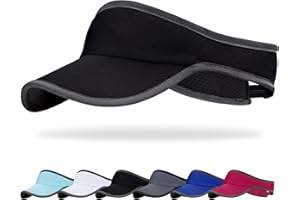 Trodalo Sports Sun Visor for Men Women, Lightweight Soft Quick-Dry Visor Hat, Packable Tennis Golf Running Visor