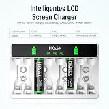 HiQuick 8-Slot LCD Battery Charger with 4 x 2800mAh AA and 4 x 1100mAh AAA Ni-MH view 6