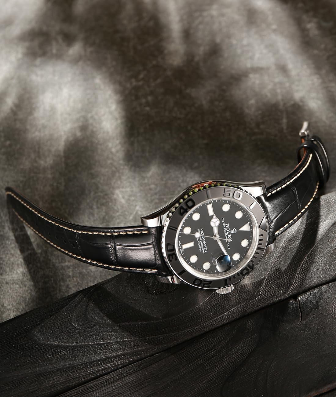 REZERO Leather Watch Bands for Men, Quick Release Watch Straps, Luxury Italian Alligator Grain Embossed Band Replacements 19mm 20mm 21mm 22mm