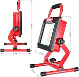 HYCHIKA 100W LED Work Light 12000LM IP65 6500K Foldable Stand 2m Cable view 6