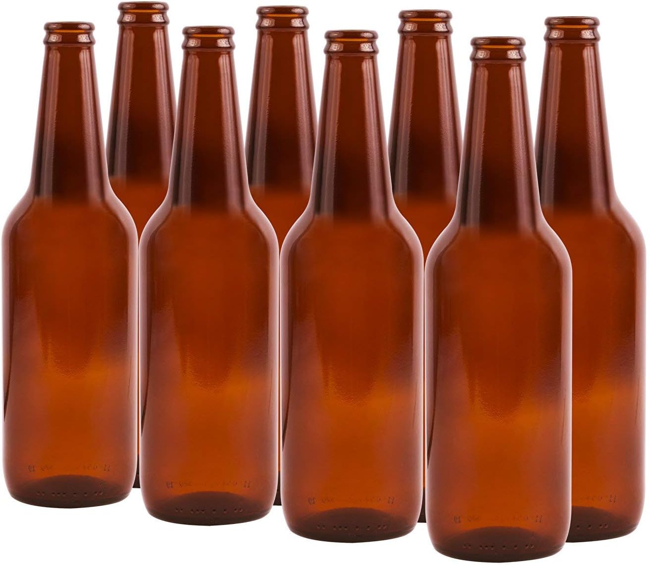 NEW Brown / Amber Glass Cap Drinks Bottles Home Brew Beer 500ml x 12