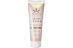 Hempz Glow Getter Gradual Self-Tanning Lotion – Medium to Dark, 7.5 oz | Natural Golden Tan, Summer Glow, Vegan Hydrating Moisturizer for legs, arms and body