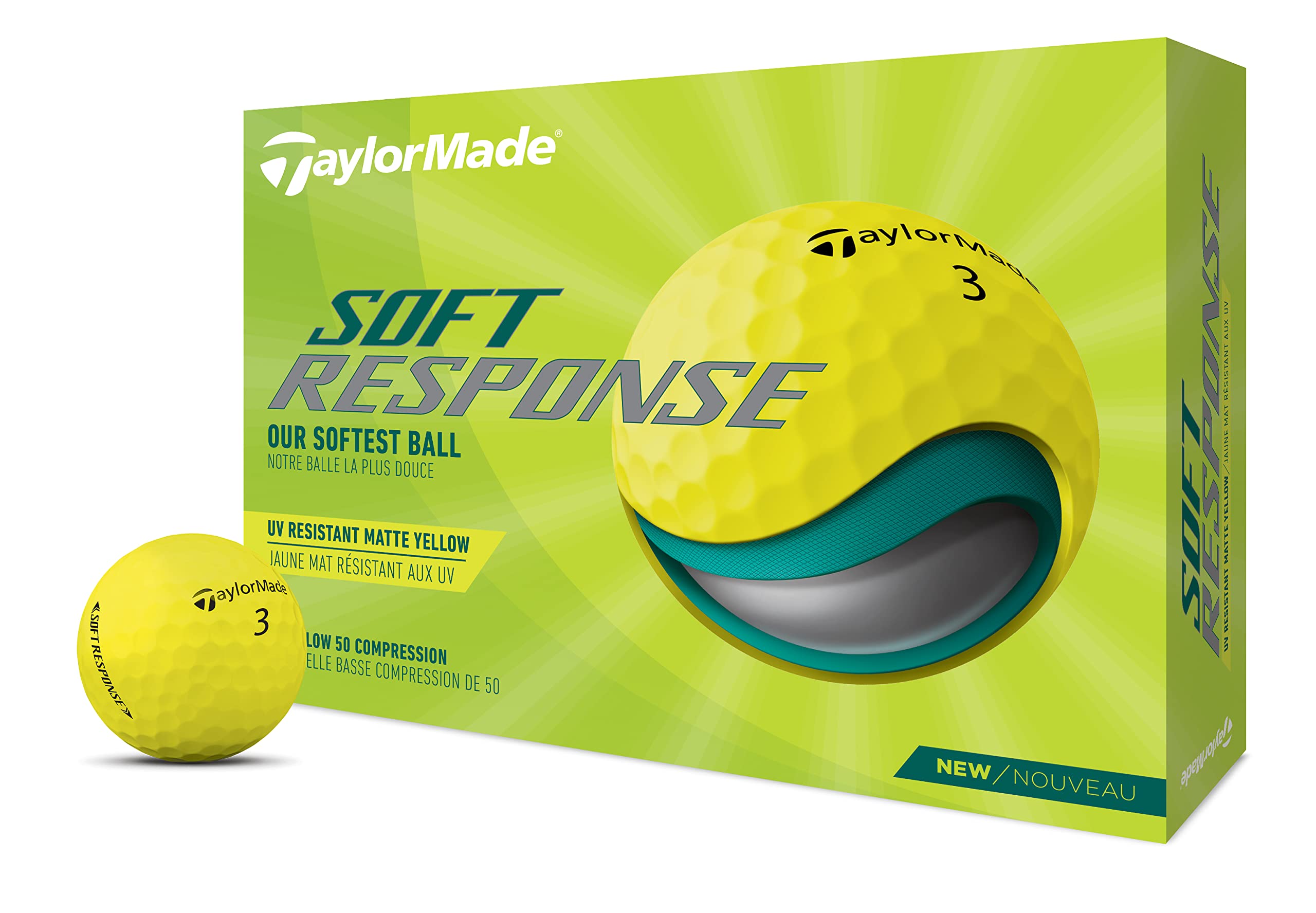 TaylorMade 2022 Soft Response Yellow Dozen