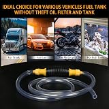 Flintronic Fuel Syphon Pump Large Inner Dia 15 mm with 2 m Hose Manual view 7