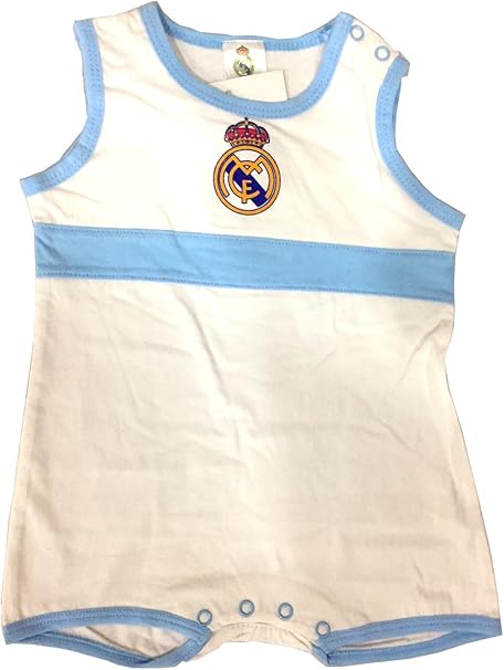 Real Madrid Pelele Manga Corta 3-18 Meses (18 meses): Amazon.es: Ropa y accesorios