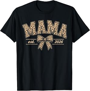 Vintage Mama Floral EST 2026 Mother's Day Mommy Mom T-Shirt