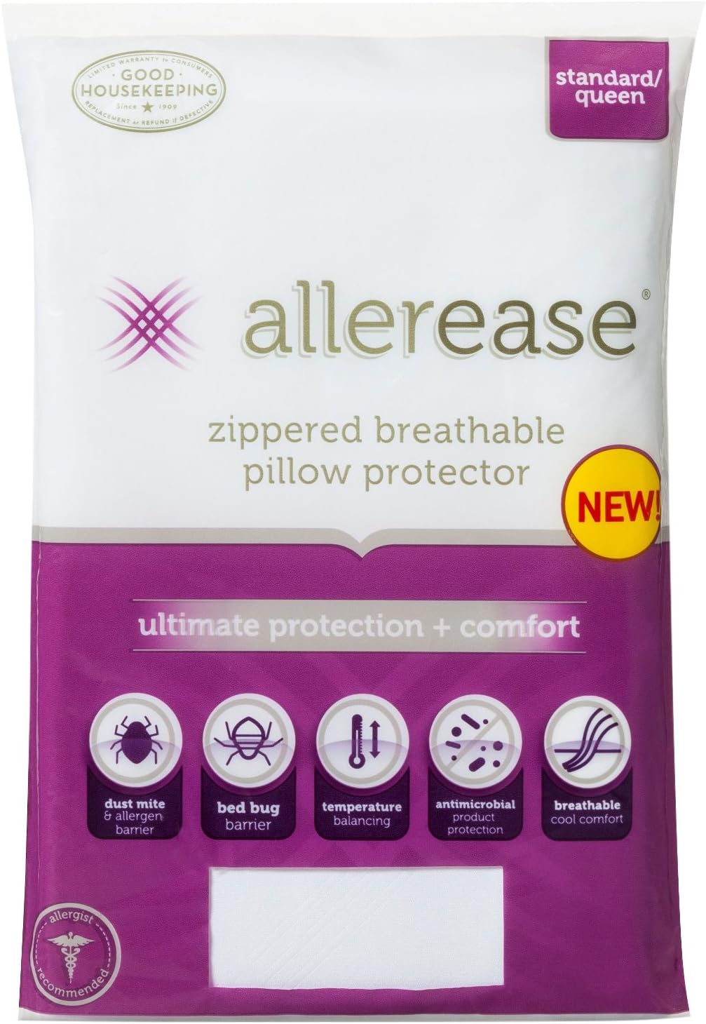allerease ultimate pillow protector