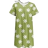 Deyeek Hospital Gowns for Women Tear Away Snap Open Back Dress Post Shoulder Surgery Dresses Soft Adaptive Clothing Nightgown