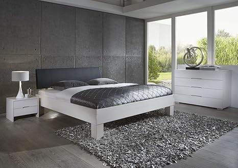 Dreams4home Massivholzbett Bett Massivholz Buche Padua 90 100 120 140 160 180 200x200 Cm Weiss Gebeizt Liegeflache 200x200 Cm Amazon De Kuche Haushalt Wohnen