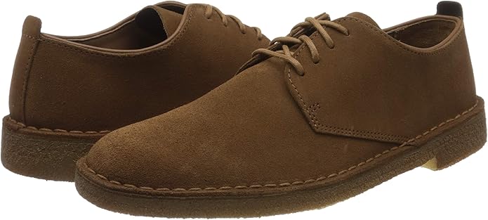 clarks desert boots cola suede