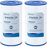 Fil-fresh PWK30 Hot Tub Filter Replacement for Unicel C-6430, Filbur FC-3915, Pleatco PWK30, Watkins 31489, 73178, 73250, 71825, Hot Spring Spa Filter, 30 sq. ft, 2-Pack
