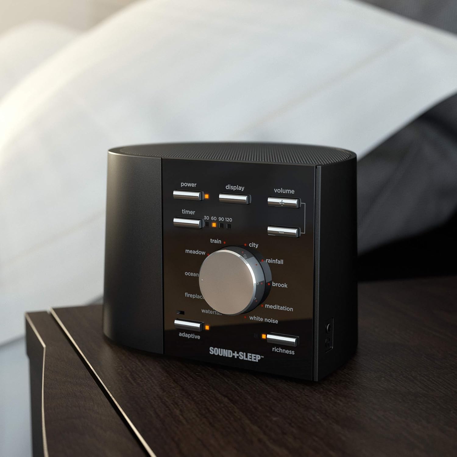 Sound+Sleep High Fidelity Sleep Sound Machine with Real Non-Looping Nature Sounds, Fan Sounds, White Noise, and Adaptive Sound Technology: Home & Kitchen