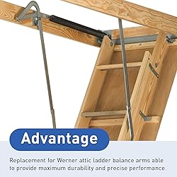 GRONGU 55-2 Attic Ladder Hinge Arms,Pull Down Attic