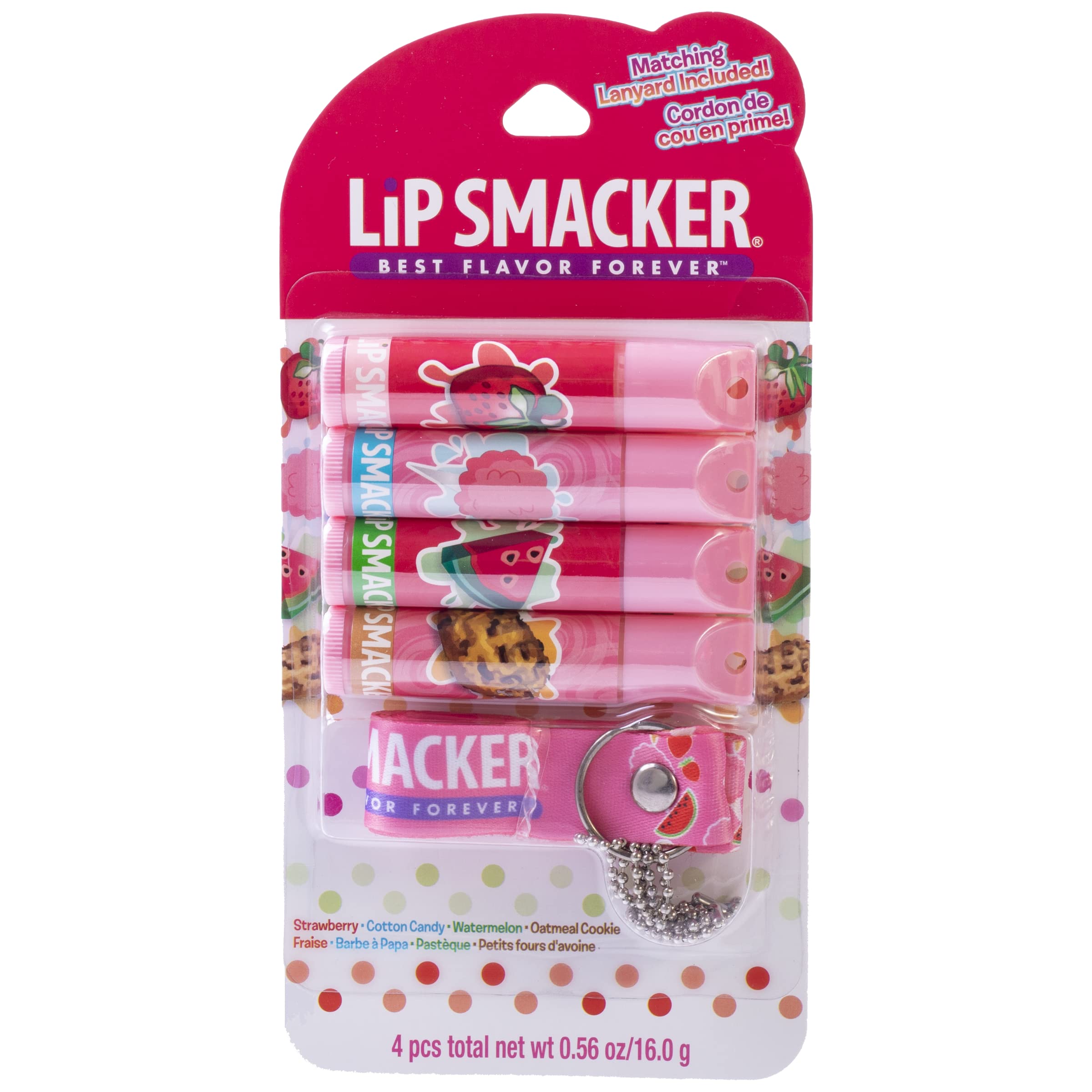 Mua Lip Smacker Flavored Lip Balm &amp; Pink Lanyard Set | Strawberry ...