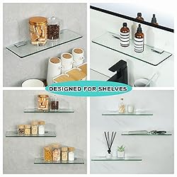 Alise 2 Pcs Adjustable Frameless Rectangle Glass