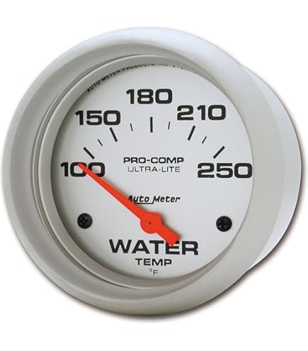 Auto Meter Phantom Electric Water Temp Gauge | 5737 Series With Sender & Adapters