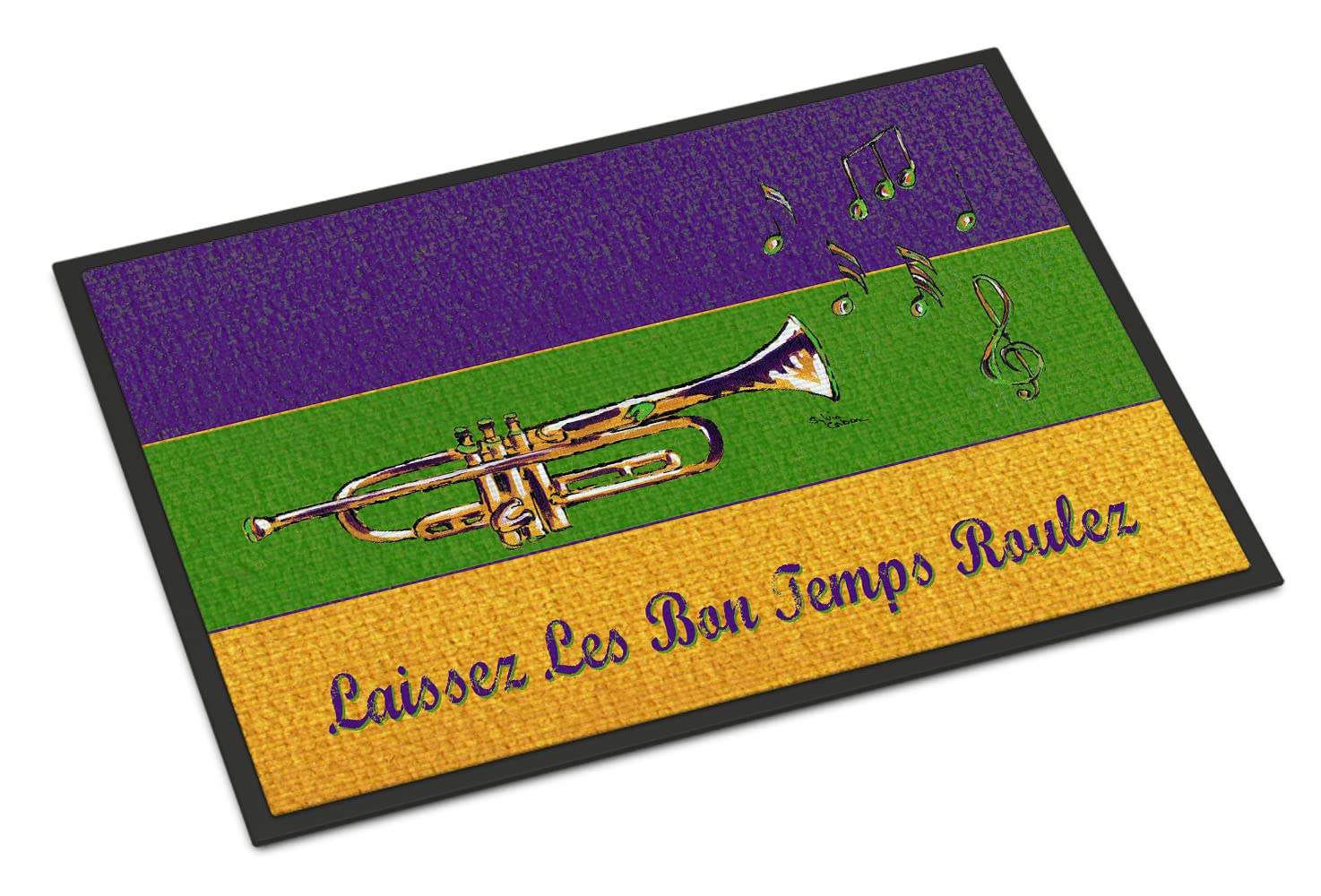 Caroline's Treasures 8382JMAT Mardi Gras Indoor or Outdoor Doormat, 24 inches x 36 inches, Multicolor