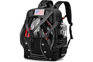 Motorcycle Backpack Helmet Bags, Large Capacity Waterproof Helmet Backpack for Men, Motorcycle Accessories Storage Cycling Ba