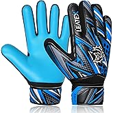 Leatex Youth Soccer Goalie Gloves for Kids – Strong Grip Goalkeeper Gloves for Boys & Girls, Breathable & Cushioned Football Gloves with Adjustable Wrist Strap for Training & Matches