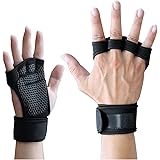 Lorpect Ventilated Weight Lifting Gloves ，with Built-in Wrist Wraps Full Palm Protection & Extra ，Grip Great for Pull Ups Cro