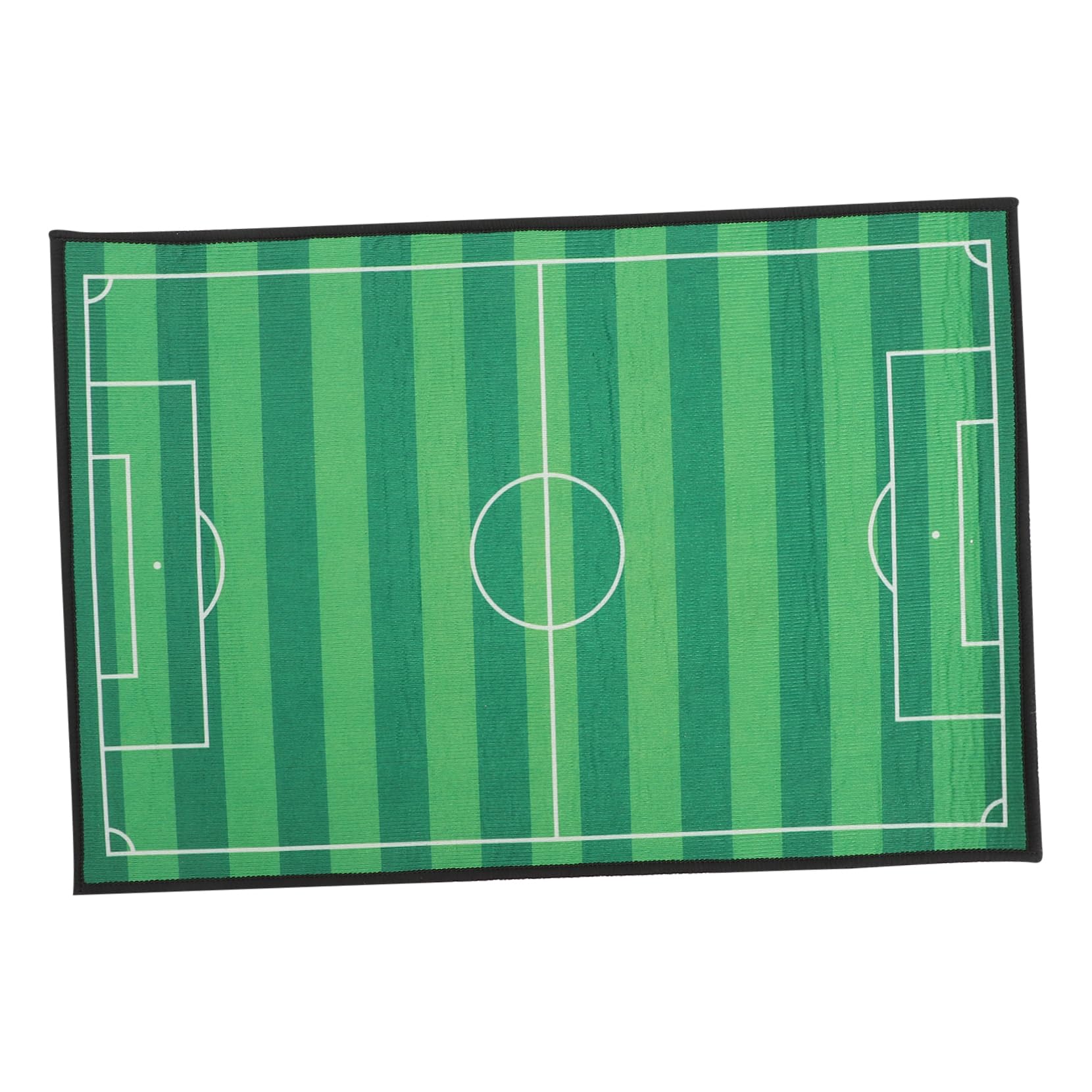 LIOOBO Indoor Outdoor Doormat Mini Football Field Door Rug Cartoon Entrance Flannel Floor Mat Area Rug for Living Room Bedroom Bathroom Kitchen