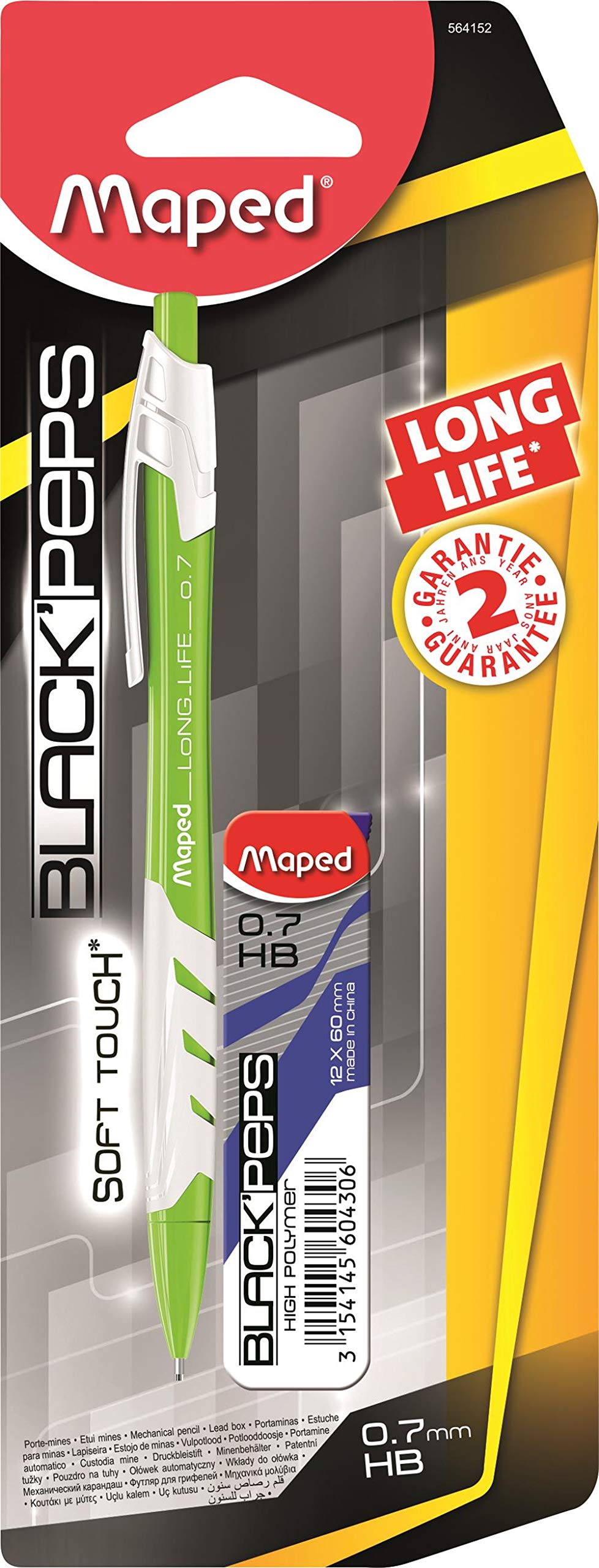 Maped Automatic pencil, Long Life 0.7